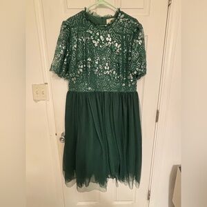 Jessa Kae Sparkling Emerald Women’s Dress 2X